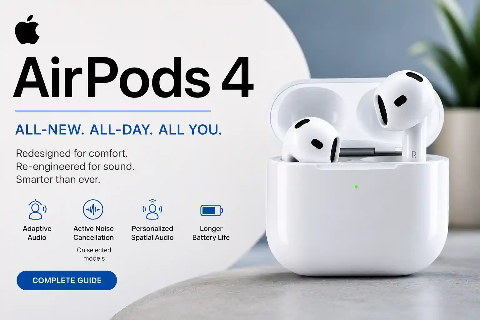 AirPods 4 Reengineered For You  – Immersive Wireless Audio