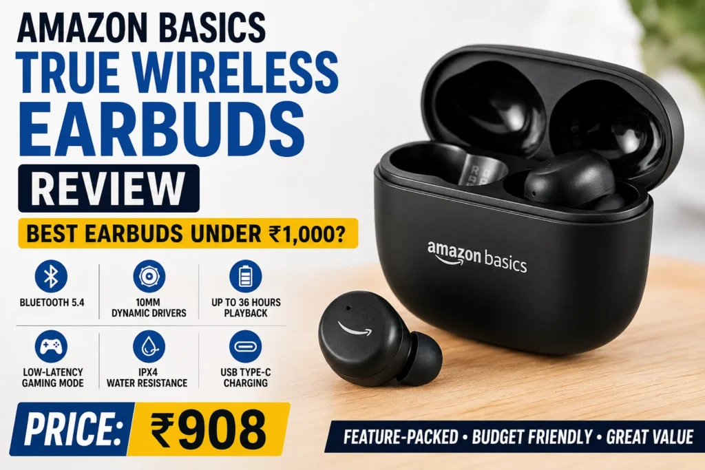 Amazon Basics True Wireless Earbuds