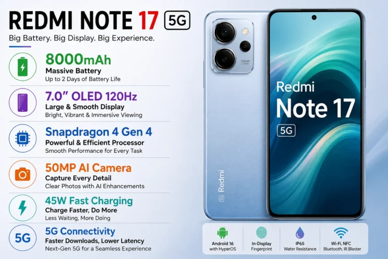 Redmi Note 17 5G Full specifications