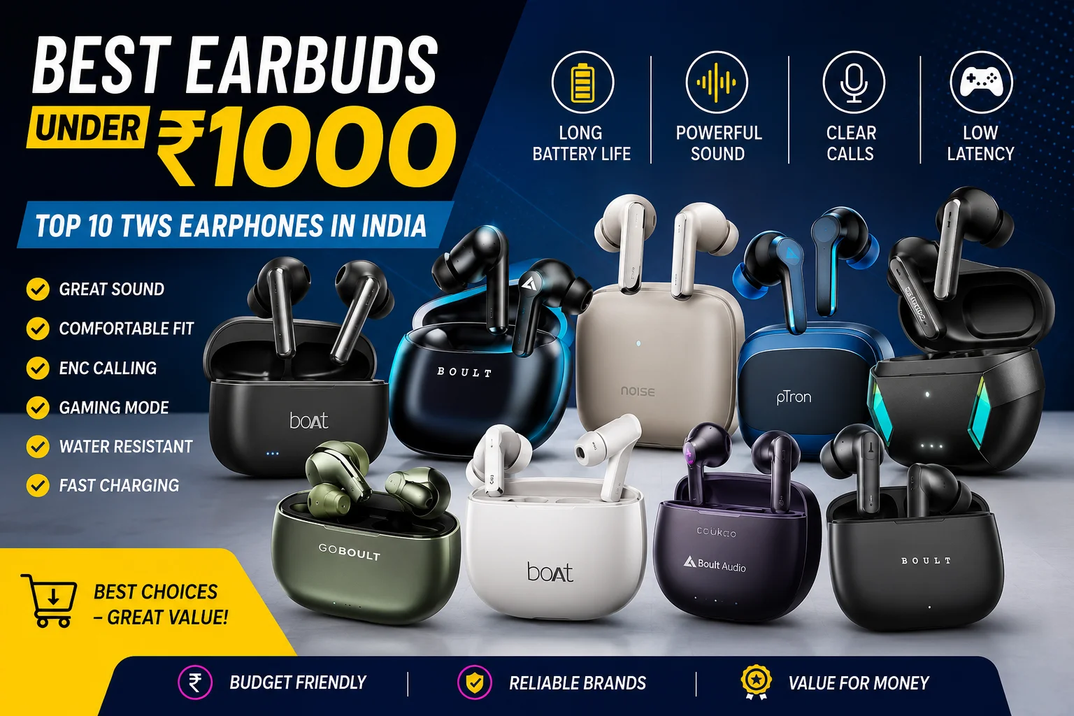 Best Earbuds Under ₹1000 in India